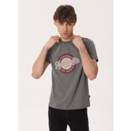 Lee Cooper 232 LCM 242019 AUTHEN Bisiklet Yaka Antrasit Erkek T-shirt