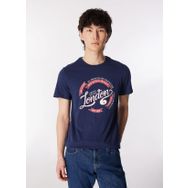 Lee Cooper 232 LCM 242021 Lacivert Alista Bisiklet Yaka Erkek T-shirt
