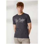 Lee Cooper 232 LCM 242029 DRAWINGLOGO Bisiklet Yaka Antrasit Erkek T-shirt
