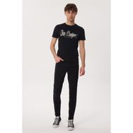 Lee Cooper 232 LCM 242029 DRAWINGLOGO Bisiklet Yaka Siyah Erkek T-shirt