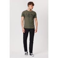 Lee Cooper 232 LCM 242045 ELLERY Bisiklet Yaka Haki Erkek T-shirt