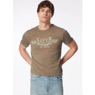 Lee Cooper 232 LCM 242046 Yeşil Melanj Sertiw Bisiklet Yaka Erkek T-shirt
