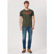 Lee Cooper 232 LCM 242056 Twingo Bisiklet Yaka Haki Erkek T-shirt