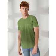 Lee Cooper 232 LCM 242056 TWINGO Bisiklet Yaka Yeşil Erkek T-shirt