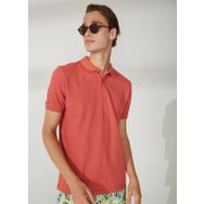 Lee Cooper 232 LCM 242058 Miles Polo Yaka Koyu Mercan Erkek T-shirt