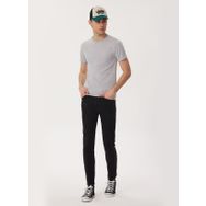 Lee Cooper 232 LCM 242061 GAEL Bisiklet Yaka Gri Melanj Erkek T-shirt
