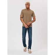 Lee Cooper 232 LCM 242061 GAEL Bisiklet Yaka Koyu Bej Erkek T-shirt