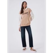 Lee Cooper 241 LCF 241011 Bej Beyaz Jenny Kadın Sweatshirt