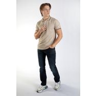 Lee Cooper 242 LCM 242029 Bej Jasec Erkek Polo Yaka T-shirt