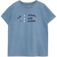 Lee Cooper Astin Erkek Çocuk %100 Pamuk O Yaka T-Shirt İndigo - 8 - Mavi