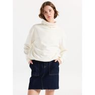 Lee Cooper Balıkçı Yaka Sweatshirt, M, 261 LCF 241018, EKRU, Kadın