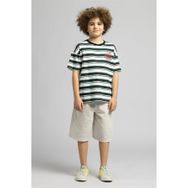 Lee Cooper Lory Erkek Çocuk Çizgili Bisiklet Yaka T-Shirt Yeşil, 10 Yaş, 262 LCB 242013, ZÜMRÜT-BEYAZ ÇİZGİLİ, Erkek Çocuk