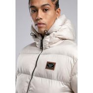 Lee Cooper Monce Kapüşonlu Bej Şişme Erkek Mont