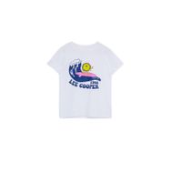 Lee Cooper Vague Erkek Çocuk %100 Pamuk O Yaka T-Shirt Beyaz