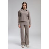 Lee Cooper Vegas Kadın Dik Yaka Sweatshirt Vizon