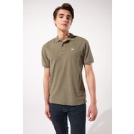 Lee L231369801 Polo Yaka Haki Erkek T-shirt