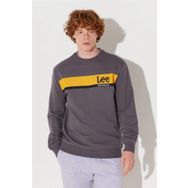 Lee L232501 003 Antrasit Erkek Bisiklet Yaka Sweatshırt
