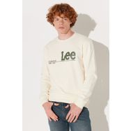 Lee LV25EJNQ Ekru Bisiklet Yaka Erkek Sweatshirt