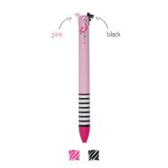 Legami Clıck 0016 Flamingo Siyah-Pembe İki Renkli Tükenmez Kalem
