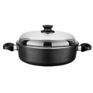 Leggno 28 cm Black Döküm Sığ Tencere