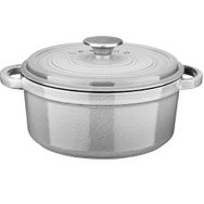 Leggno FLM4881DT28GR Gri 28 cm Majolik Döküm Derin Tencere