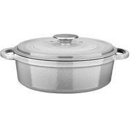 Leggno FLM4881ST24GR Gri 24 cm Majolik Döküm Sığ Tencere