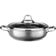 Leggno Mst2828st28gr 28 cm Metalik Gri Sığ Tencere