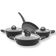 Leggno Neo2121set04 18 cm ve 22 cm Derin Tencere 7 Parça Granit Set