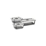 Leggno Vtr7070scs03 Vetro 3'lü Set Cam Saklama Kabı
