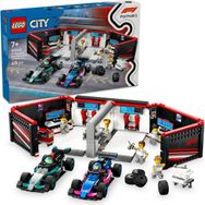 Lego 60444 678 Parça City F1 Garajı ve Mercedes AMG ve Alpine