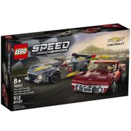 Lego 76903 Speed Champions Chevrolet Corvette C8.R Yarış Arabası Ve 1968 Chevrolet Corvette