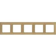 Legrand 3245067673751 767375 Salbei Şampanya Beşli Yatay Çerçeve