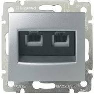 Legrand 3245067701393 RJ11 4 Kontak 2 Çıkış Valena Alüminyum
