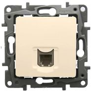 Legrand 767429 Salbei Bej 1 Çıkışlı Rj11 Telefon Prizi