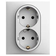 Legrand 768116 Raventi Beyaz İkili Topraklı Priz