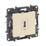 Legrand 768497 1100 MA Raventi Krem Tekli Bej USB Şarj Prizi