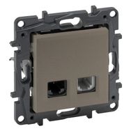 Legrand 768537 Cat 5E Utp Raventi Bronz Rj 11 + Rj 45 Priz