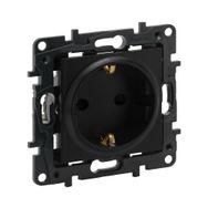 Legrand 768615 Raventi Siyah Çocuk Korumalı Topraklı Priz