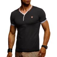Leif Nelson LN-1330 Siyah V Yaka Erkek T-shirt