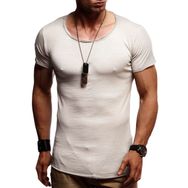 Leif Nelson LN-6281 Gri Erkek T-shirt