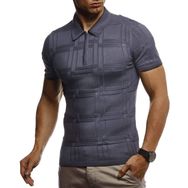 Leif Nelson LN-7325 Yaz Polo Antrasit Erkek T-shirt