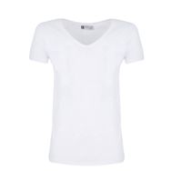 Leif Nelson LN6280 Derin V Yaka Beyaz Erkek T-shirt