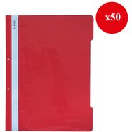 Leitz 4189 50'li Kırmızı Plastik Telli Dosya