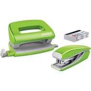 Leitz 55612054 Nexxt Wow Yeşil Mini Zımba ve Delgeç Seti