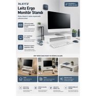 Leitz 6434001 Ergo Beyaz Monitör Standı