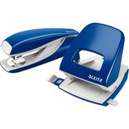 Leitz Mavi Nexxt Serisi 50950035 Ofis Zımbası ve Seti 30 Yaprak İçin Ergonomik Tasarım Delgeç