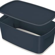 Leitz Mybox Cosy Small Kapaklı Kadife Gri Ofis Düzenleyici Tepsili Saklama Kabı