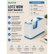 Leitz Wow Bant Makinesi Çift Renk Beyaz Mavi - KOD:53641036