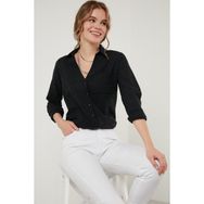 Lela 51425752 Siyah Kadın Gömlek
