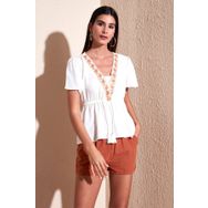 Lela 611BZ0282 Bej Kadın Bluz